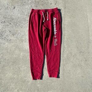 Abercrombie & Fitch Burgundy Sweatpants